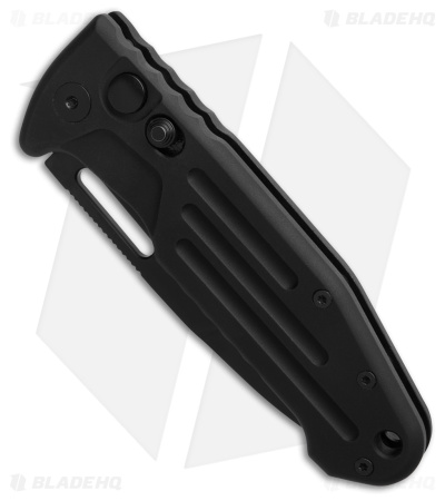 Fox Knives Smarty Automatic Spear Point Knife Black Aluminum (3.2" Black)