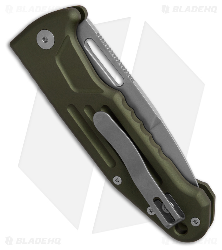 Fox Smarty Auto Spear Knife Green Alum (3.34