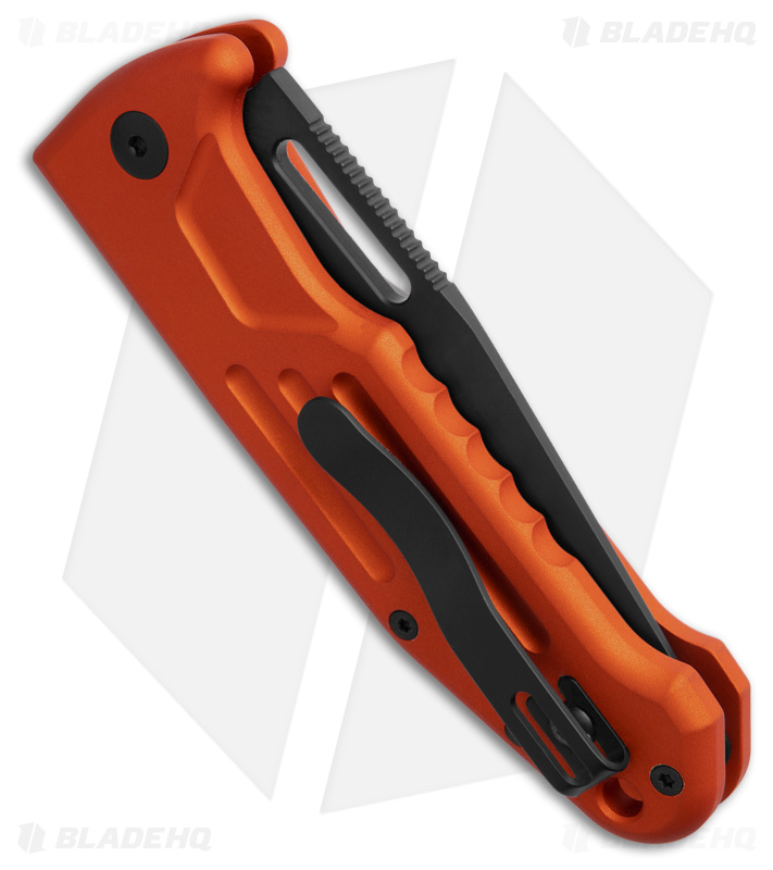 Fox Knives New Smarty Automatic Knife Orange Aluminum (3.2" Black)