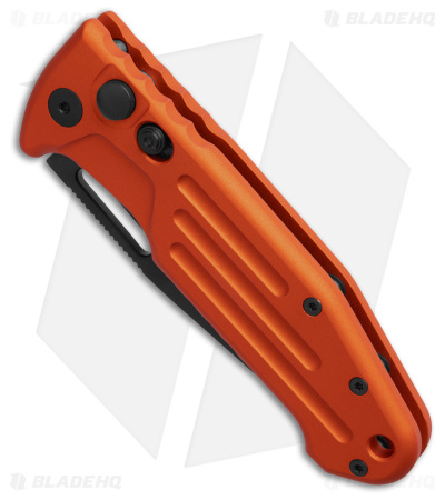 Fox Knives New Smarty Automatic Knife Orange Aluminum (3.2" Black)