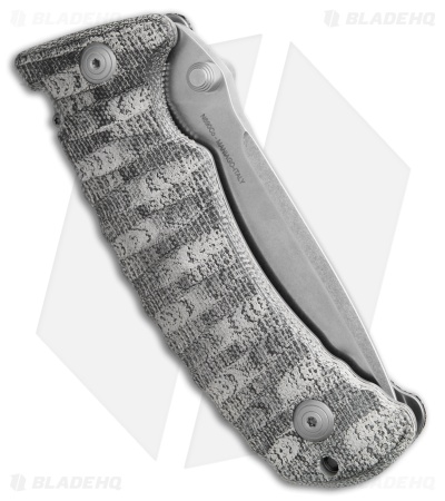 Fox Knives Pro-Hunter Folder Liner Lock Knife Black Canvas Micarta (3.74" SW)