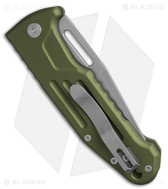 Fox Smarty Auto Clip Knife Green Alum (3.34