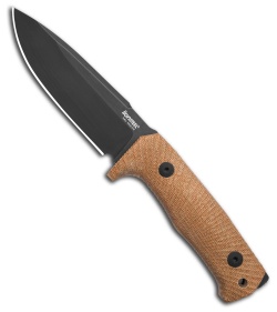 LionSteel T5 Fixed Blade Knife Natural Micarta (5" Black)