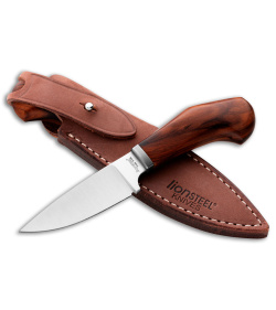 LionSteel Willy Fixed Blade Knife Santos Wood (3" Satin) WL1 ST