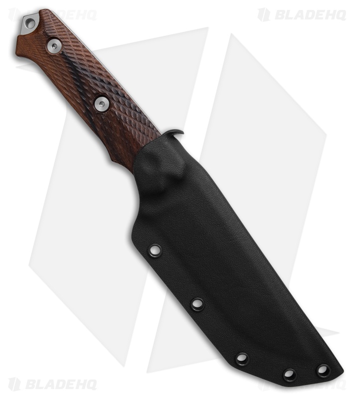 MKM Base Camp Fixed Blade Knife Santos Wood (5" Stonewash)