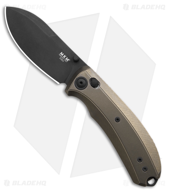 MKM Bolero Crossbar Lock Knife Bronze Anodized Titanium (3" Dark SW S30V)