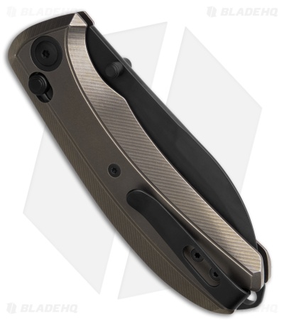 MKM Bolero Crossbar Lock Knife Bronze Anodized Titanium (3" Dark SW S30V)