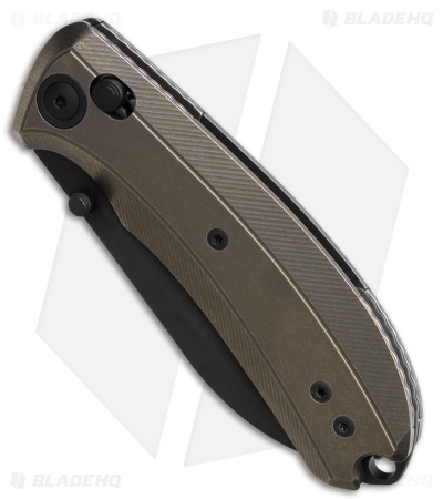 MKM Bolero Crossbar Lock Knife Bronze Anodized Titanium (3" Dark SW S30V)