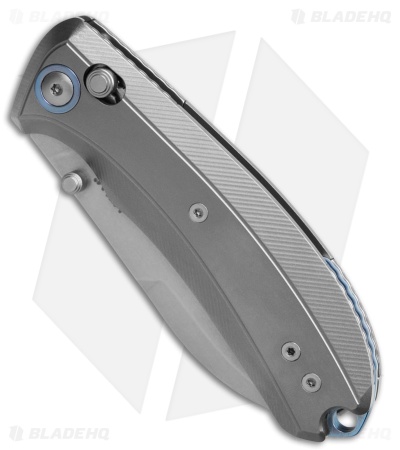 MKM Bolero Crossbar Lock Knife Gray Titanium (3" Stonewash S30V)