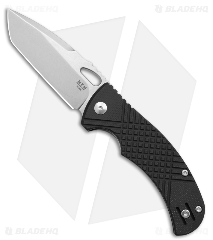 MKM Ciras Liner Lock Tanto Knife Black G-10 (3.25" SW 14C28N)