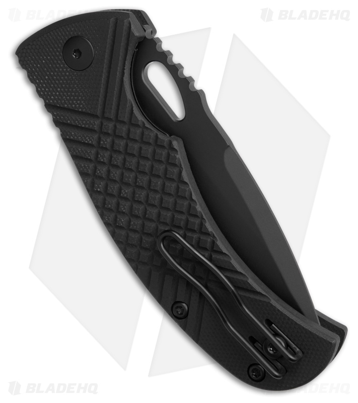 MKM Ciras Liner Lock Tanto Knife Black G-10 (3.25" Black 14C28N)