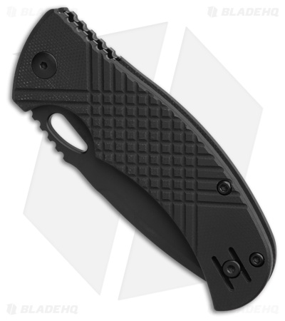 MKM Ciras Liner Lock Tanto Knife Black G-10 (3.25" Black 14C28N)