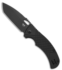 MKM Ciras Liner Lock Tanto Knife Black G-10 (3.25" Black 14C28N)