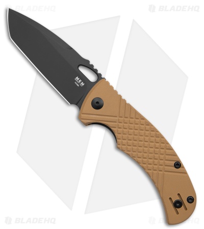 MKM Ciras Liner Lock Tanto Knife Coyote Tan G-10 (3.25" Black 14C28N)
