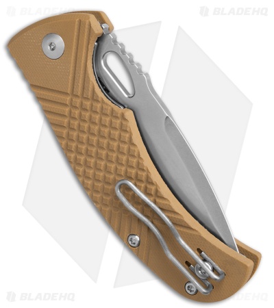 MKM Ciras Liner Lock Tanto Knife Coyote Tan G-10 (3.25" SW 14C28N)