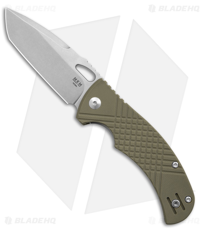 MKM Ciras Liner Lock Tanto Knife Green G-10 (3.25" SW 14C28N)