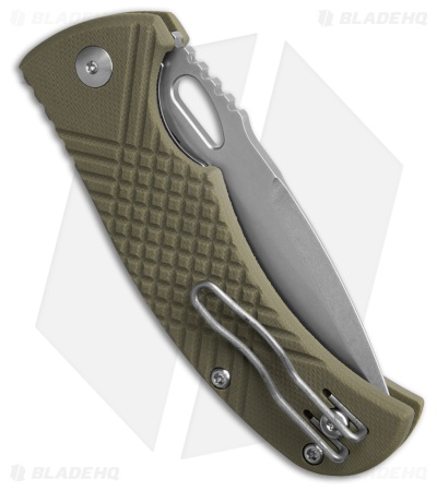 MKM Ciras Liner Lock Tanto Knife Green G-10 (3.25" SW 14C28N)