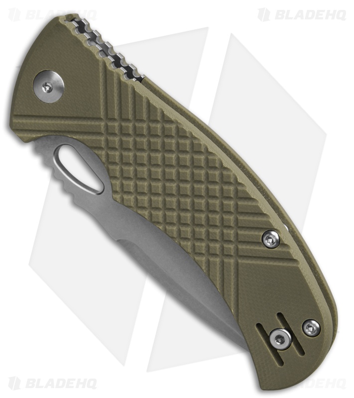MKM Ciras Liner Lock Tanto Knife Green G-10 (3.25" SW 14C28N)