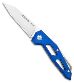 MKM Edge Slip Joint Knife Blue Aluminum (2.9" Satin) 