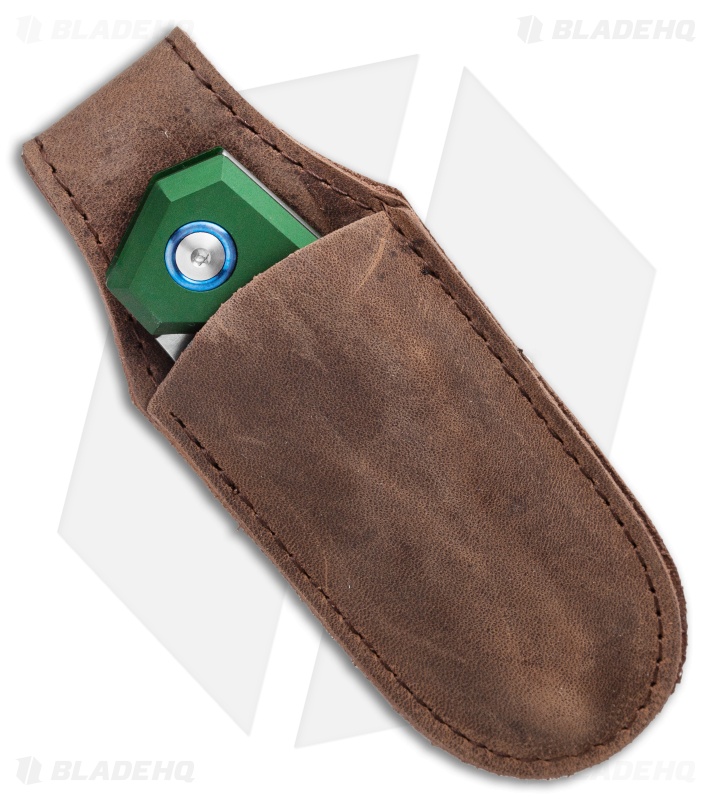 MKM Edge Slip Joint Knife Green Aluminum (2.9" Satin) 