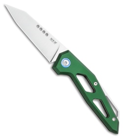 MKM Edge Slip Joint Knife Green Aluminum (2.9" Satin) 