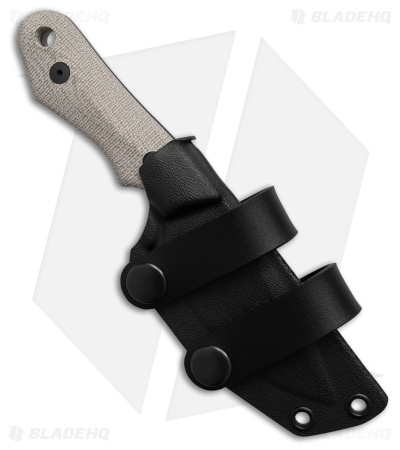 Viper Handy Dark MagnaCut Fixed Blade Knife Green Micarta (3.4" Black SW)