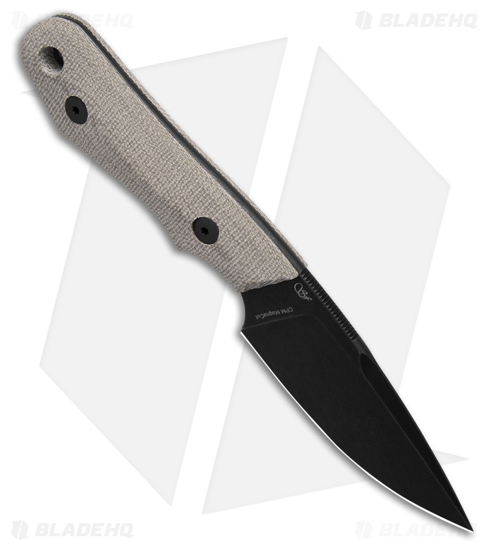 Viper Handy Dark MagnaCut Fixed Blade Knife Green Micarta (3.4" Black SW)