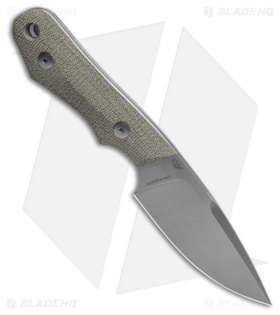 Viper Knives Handy Fixed Blade Knife Green Micarta (3.4" Stonewash) VT4040CG