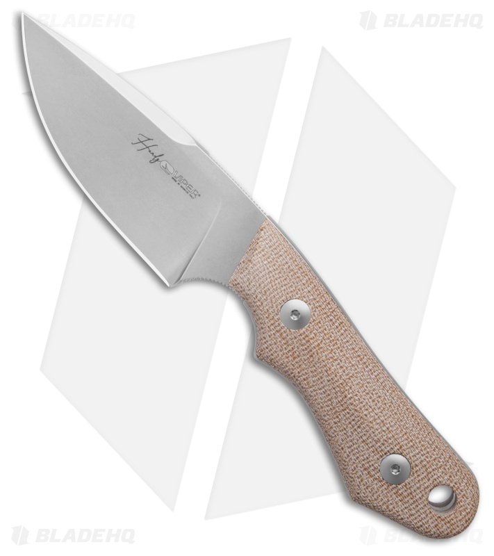 Viper Handy Fixed Blade Knife Brown Micarta SW - Blade HQ