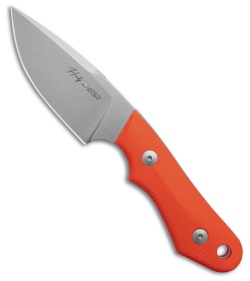 Viper Knives Handy Fixed Blade Knife Orange G-10 (3.4" Stonewash) VT4040GO