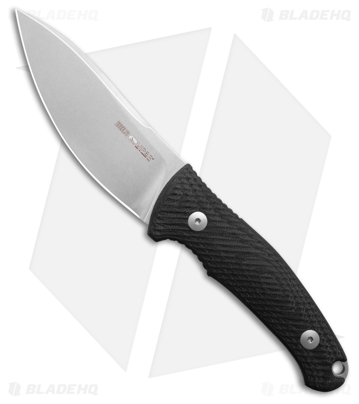 Viper Knives Jens Anso Nordlys Fixed Blade Knife Black SureTouch (3.9" SW)