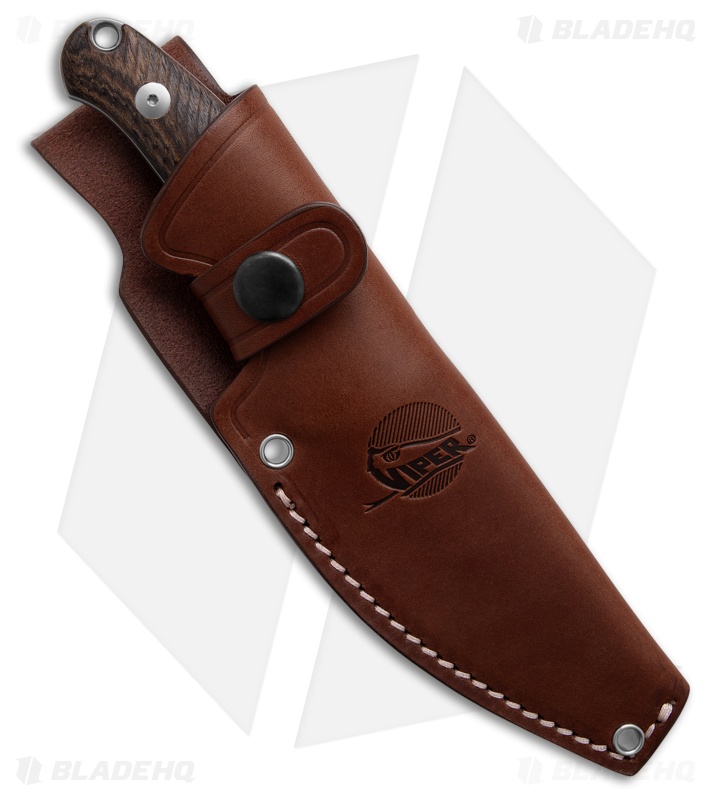 Viper Knives Jens Anso Nordlys Fixed Blade Knife Bocote Wood (3.9" Satin)