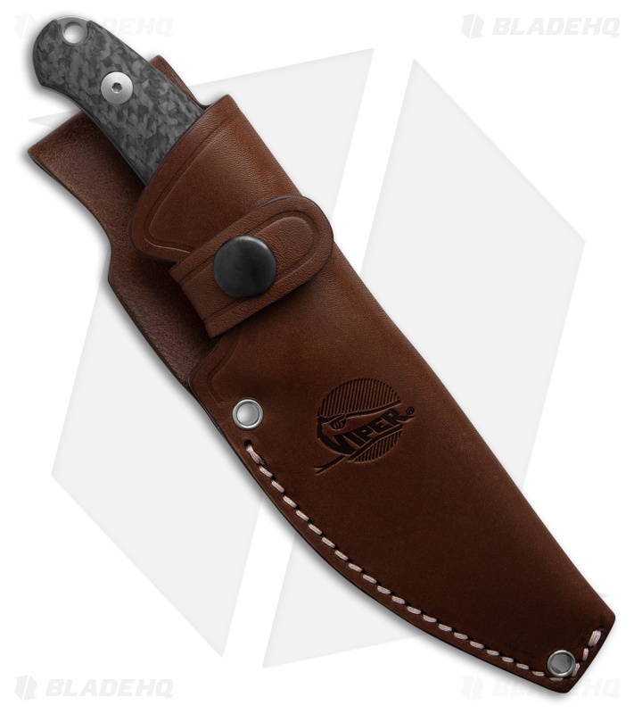 Viper Knives Jens Anso Nordlys Fixed Blade Knife Carbon Fiber (3.9" Satin)