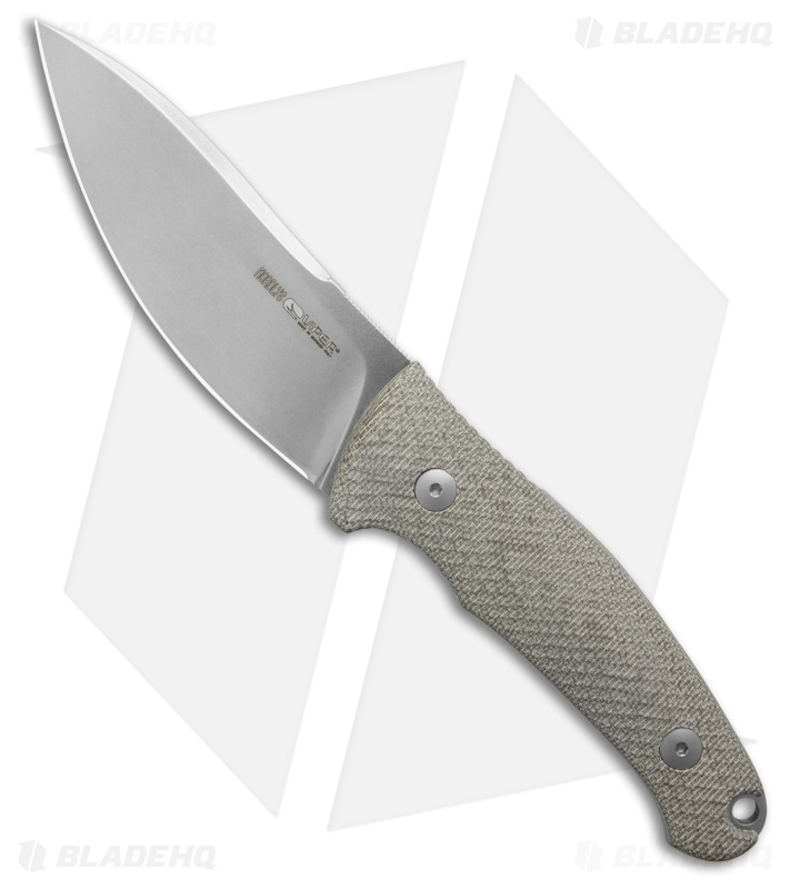 Viper Knives Jens Anso Nordlys Fixed Blade Knife Green Micarta (3.9" Stonewash)
