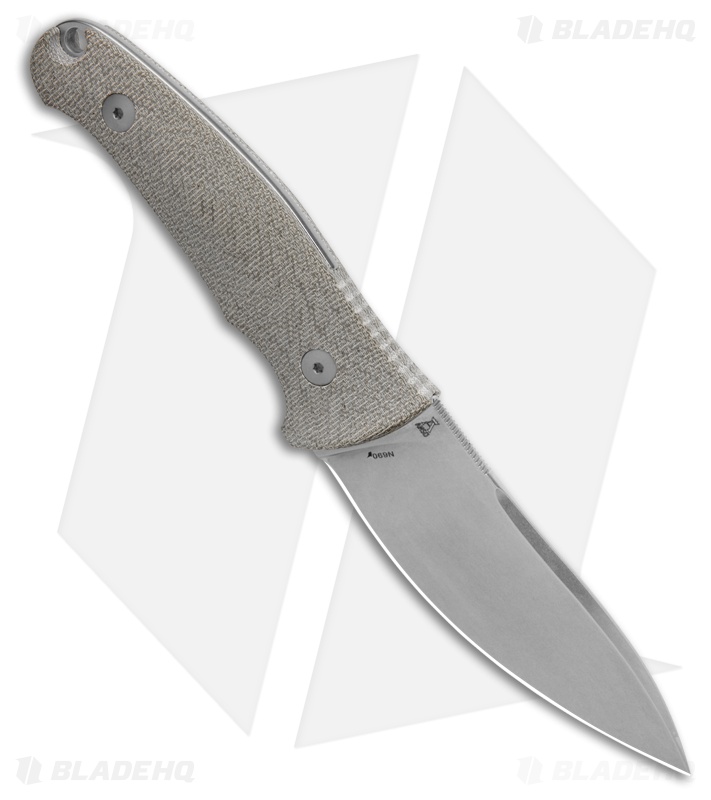 Viper Knives Jens Anso Nordlys Fixed Blade Knife Green Micarta (3.9" Stonewash)