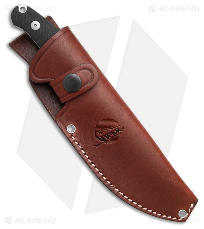 Viper Knives Jens Anso Ranger Fixed Blade Knife Black SureTouch (4.6" Stonewash)