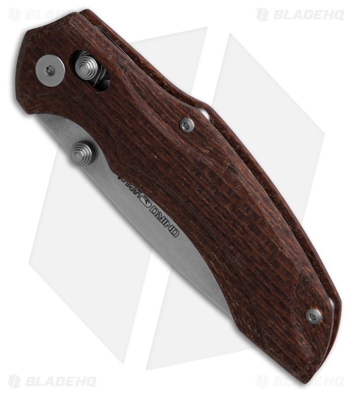 Viper Knives Oniro MagnaCut Crossbar Lock Knife Brown Burlap Micarta (3.1" SW)