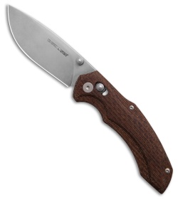 Viper Knives Oniro MagnaCut Crossbar Lock Knife Brown Burlap Micarta (3.1&quot; SW) | 210513