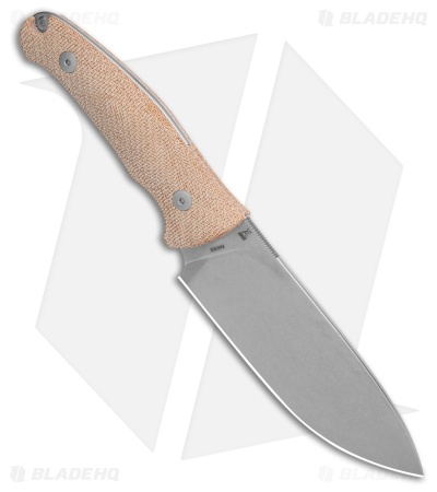 Viper Knives Ranger Fixed Blade Knife Natural Canvas Micarta (4.6" SW)