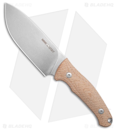 Viper Knives Ranger Fixed Blade Knife Natural Canvas Micarta (4.6" SW)