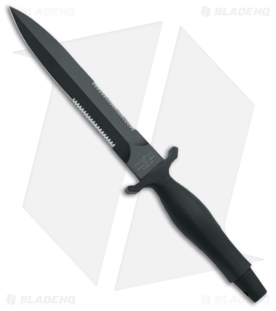 Fox Knives Veleno Fixed Blade Knife Black Aluminum (6.7" Black) FX596