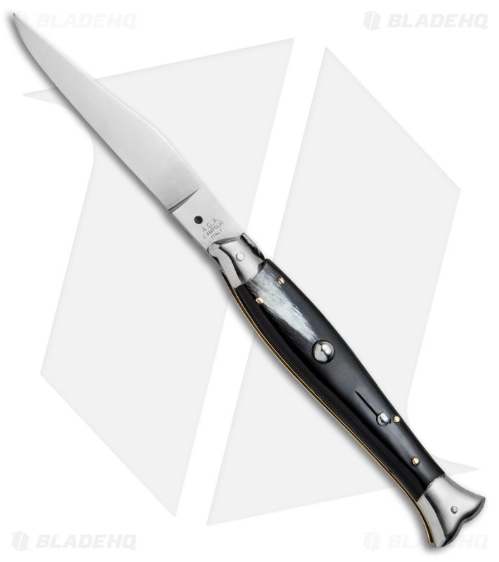 AGA Campolin 10" Fishtail Picklock Italian Automatic Brazil Horn (4.5" Polish)