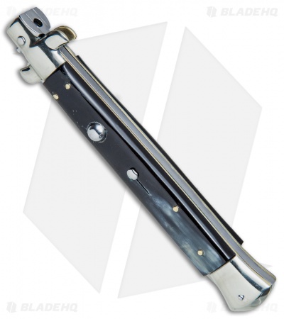 AGA Campolin 11" Picklock Automatic Italian Stiletto Dark Horn (5" Satin) 2017