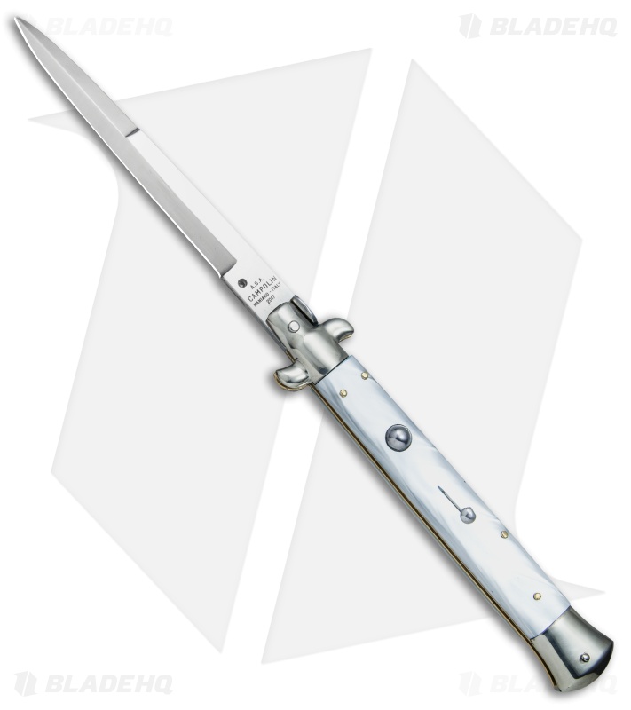 AGA Campolin 11" Picklock Automatic Italian Stiletto Pearlex (5" Satin) 2017