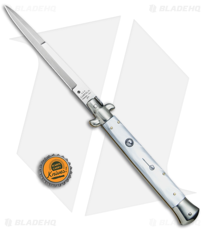 AGA Campolin 11" Picklock Automatic Italian Stiletto Pearlex (5" Satin) 2017