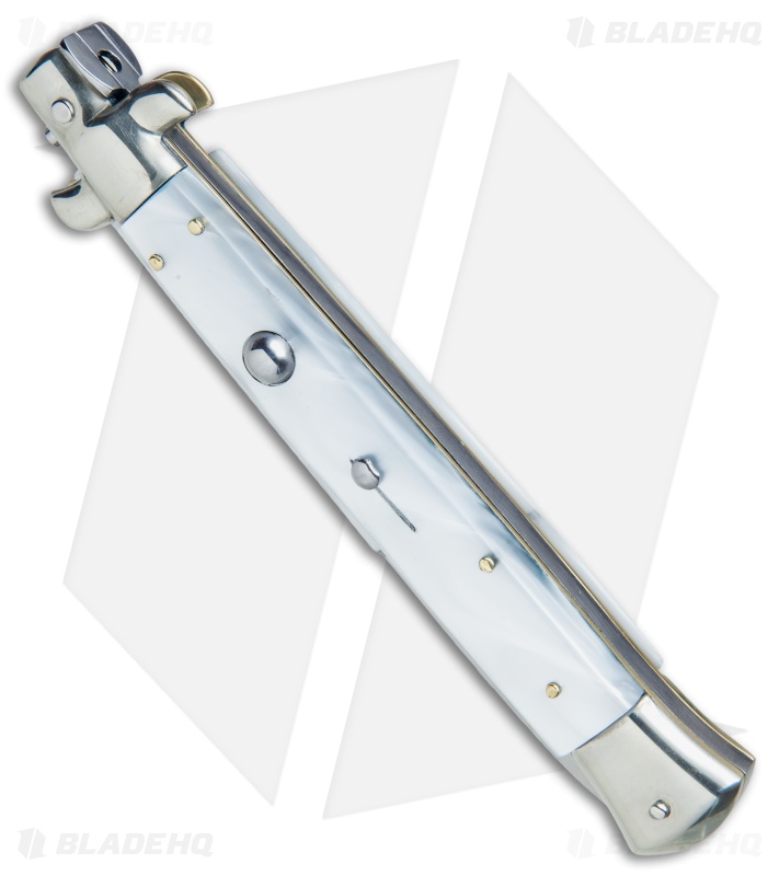 AGA Campolin 11" Picklock Automatic Italian Stiletto Pearlex (5" Satin) 2017
