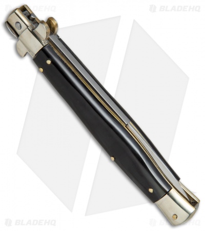 AGA Campolin 11" Picklock Automatic Italian Stiletto Dark Horn (5" Satin) 2016
