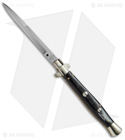 AGA Campolin 11" Picklock Automatic Italian Stiletto Dark Horn (5" Satin) 2016
