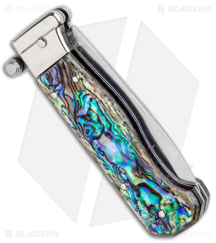 AGA Campolin Piccolo Italian Stiletto Automatic Knife Abalone