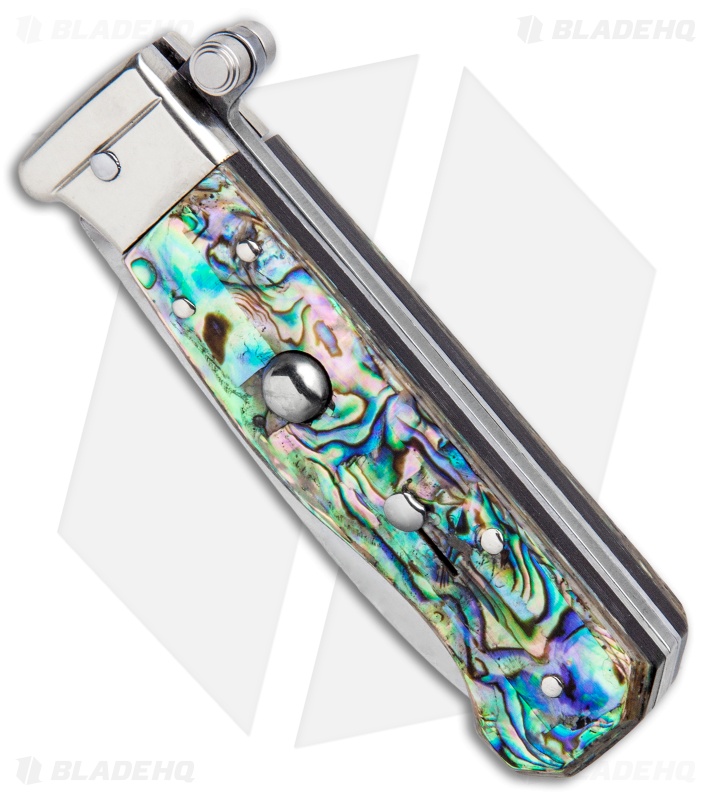 AGA Campolin Piccolo Italian Stiletto Automatic Knife Abalone